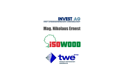 Logo's of Invest AG and Mag. Nikolaus Ernest sold a majority stake in Isowood to TWE