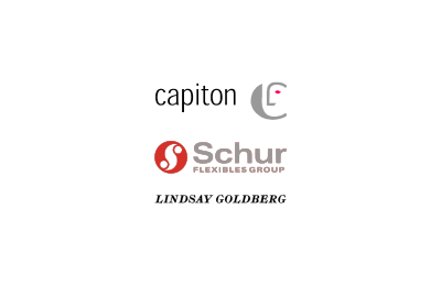 Logo's of capiton sold Schur Flexibles to Lindsay Goldberg