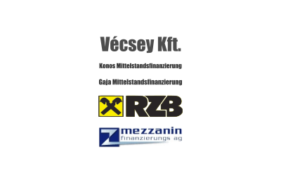 Logo's of Vécsey Kft. financed by a consortium of financial investors 