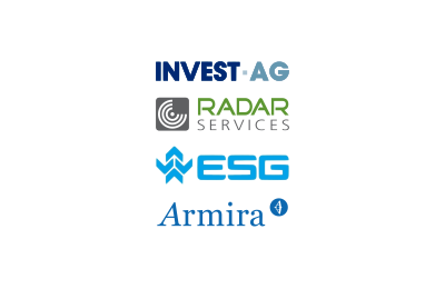 Logo's of Majority stake in RadarServices sold to CYOSS of ESG Group