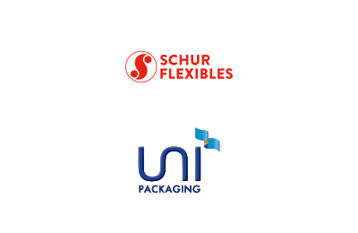 Logo's of Schur Flexibles acquired UNI Packaging from the founder family