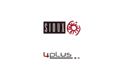 Logo's of Sioux Group acquired 4 Plus from the founders