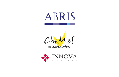 Logo's of Abris Capital Partners sold Chemes to Innova Capital