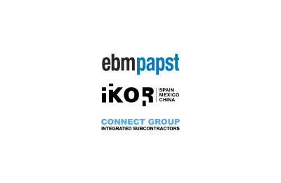 Logo's of ebm-papst Group sold IKOR Sistemas Electrónicos to Connect Group