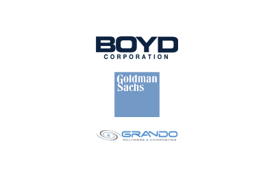 Logo's of Boyd Corp. backed by Goldman Sachs acquired Grando-Massin Holding from the shareholders.
