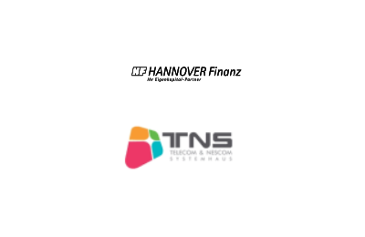 Logo's of Hannoverfinanz acquired Telecom Nescom Systemhaus from the founders