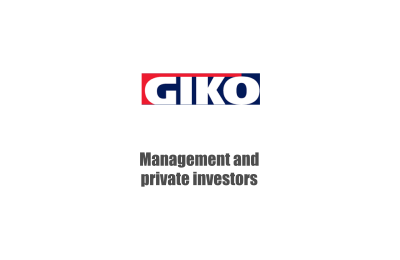 Logo's of The owners sold GIKO to management and private investors