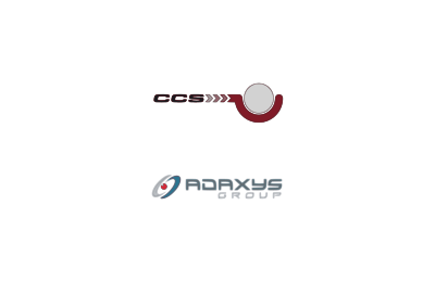 Logo's of CCS acquired Adaxys from the founders