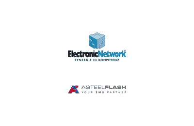 Logo's of The owners sold Electronic Network to Asteelflash