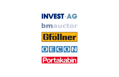 Logo's of Invest AG, bm auctor & Gföllner sold OECON Group to Portakabin Group