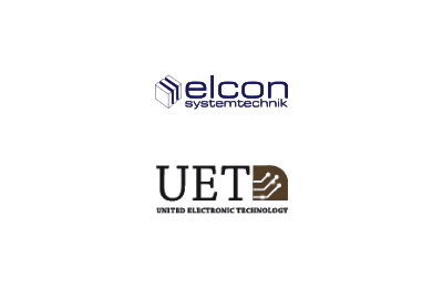 Logo's of Refinancing of Elcon Systemtechnik and UET Group
