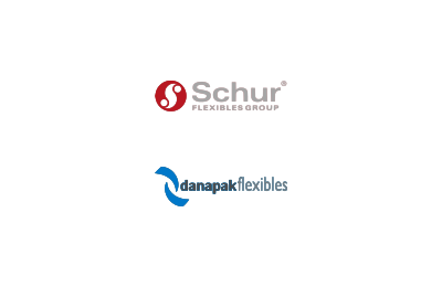 Logo's of Schur Flexibles aquired Danapak Flexibles from Arla Group