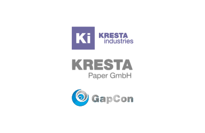 Logo's of Kresta industries sold Kresta Paper to GapCon