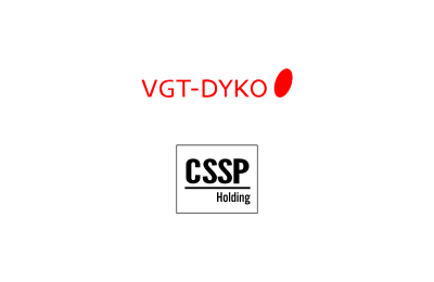 Logo's of The shareholders sold VGT-DYKO to CSSP Holding