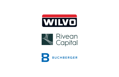 Logo's of Wilvo Group, backed by Rivean Capital, acquired Buchberger
