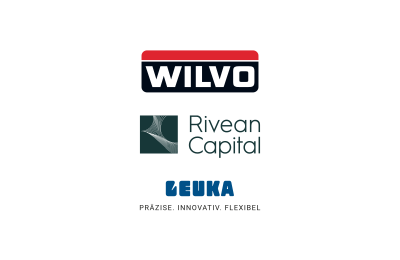 Logo's of WILVO, backed by Rivean Capital, acquired LEUKA